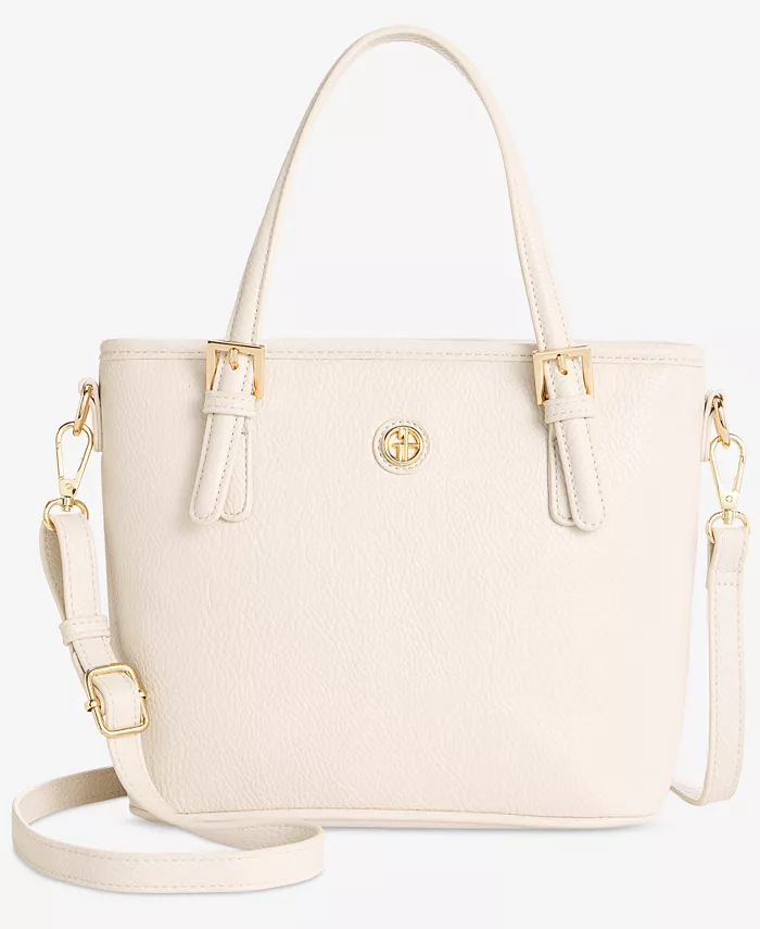 

Сумка-тоут Pebble Tulip Small Giani Bernini, белый