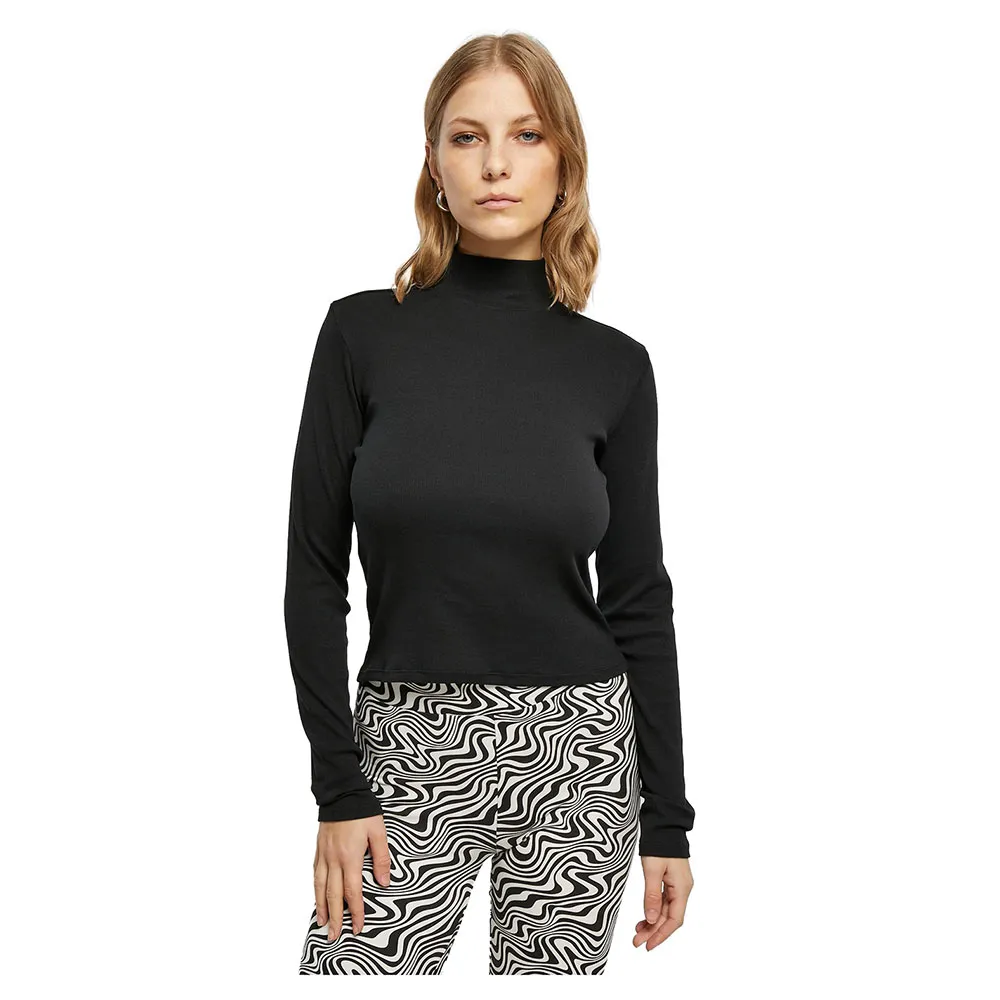 

Лонгслив Urban Classics Rib Back Cut Out, черный