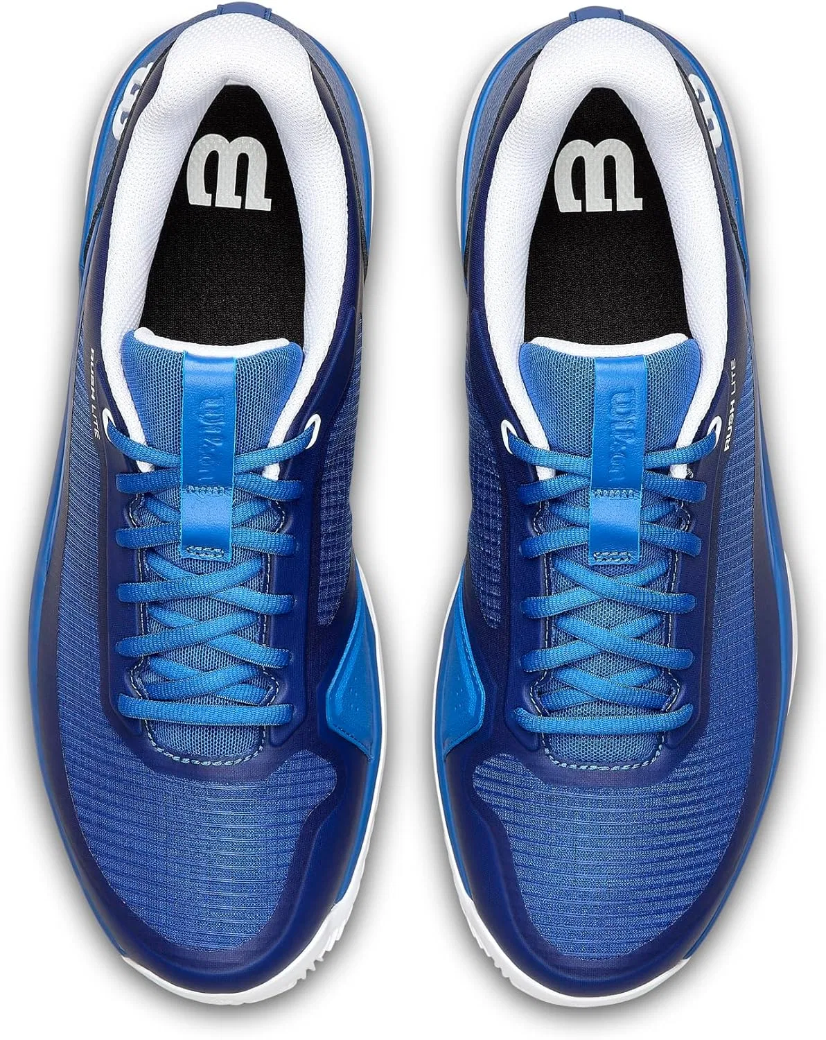 Кроссовки мужские теннисные Wilson Rush Lite 5 Clay, цвет Deja Vu Blue/White/Safety Yellow — фото 4