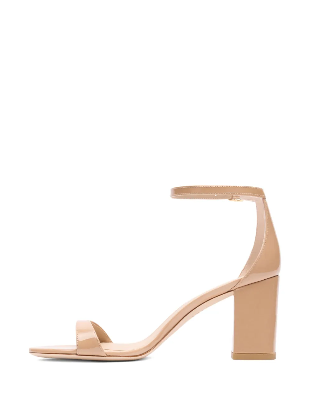 Босоножки Nudist II на блочном каблуке высотой 75 мм Stuart Weitzman, нейтральный — фото 4