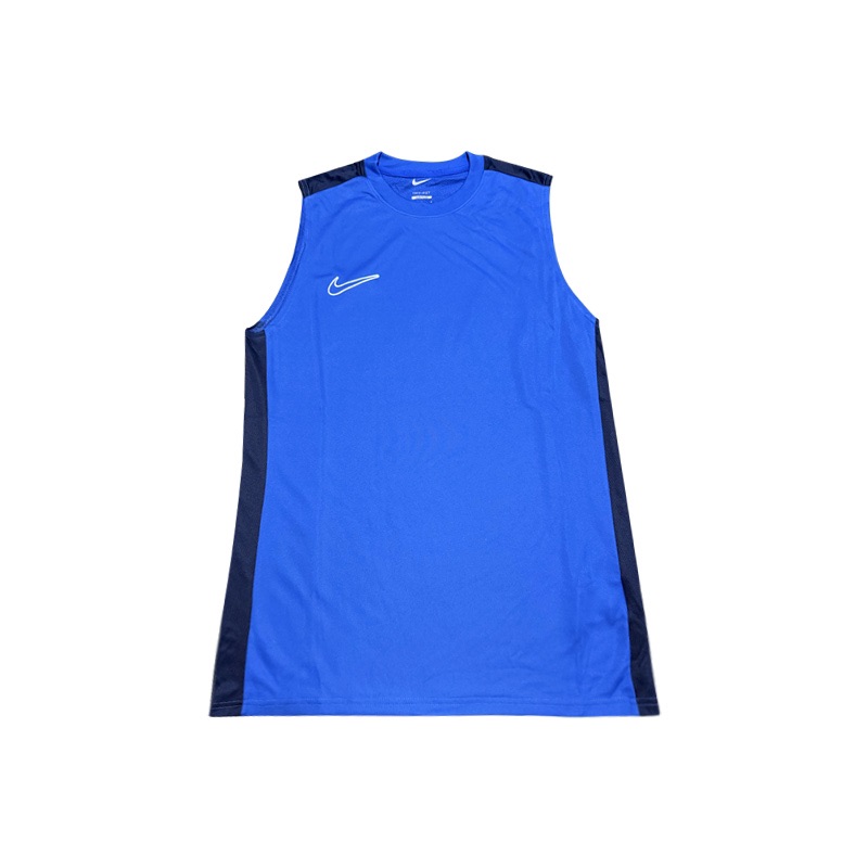 

Nike Мужские майки-топы синего цвета с круглым вырезом, средней высоты