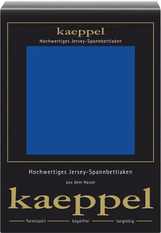 

Простыня Kaeppel Single Jersey Mako Elastane, изготовлена ​​из 97 % хлопка и 3 % эластана 90-100х200 см, 1 шт., цвет royal