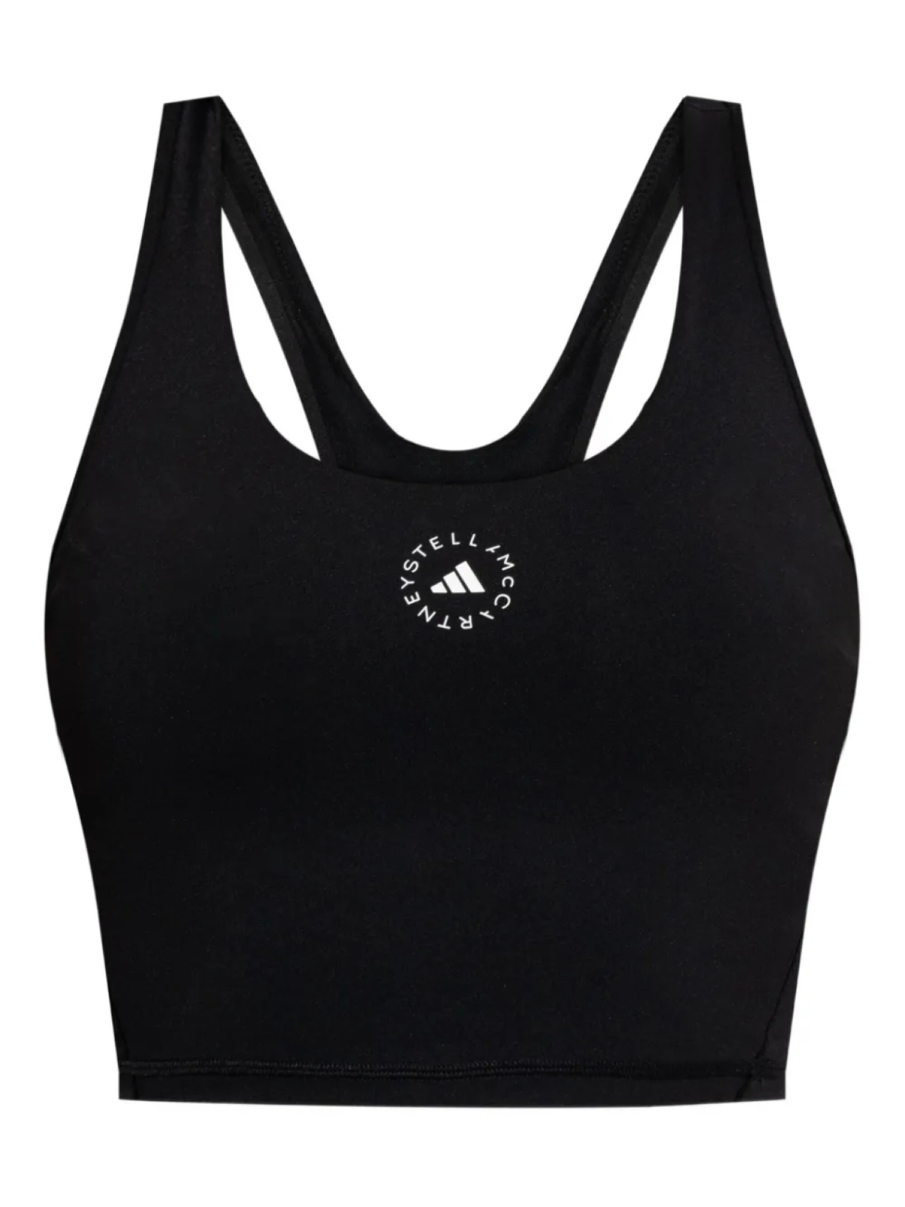 

Adidas by Stella McCartney топ-борцовка с принтом логотипа, черный