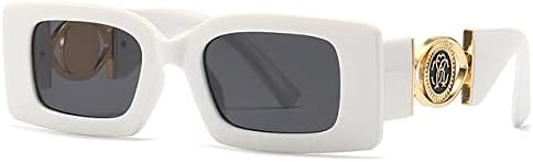 

Солнцезащитные очки прямоугольной формы 2027 года для женщин и мужчин, винтажные женские черные солнцезащитные очки, мужские очки с защитой от УФ-излучения UV400 MTZJH, C2