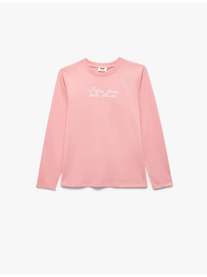 

Футболка LS розового цвета KOTON