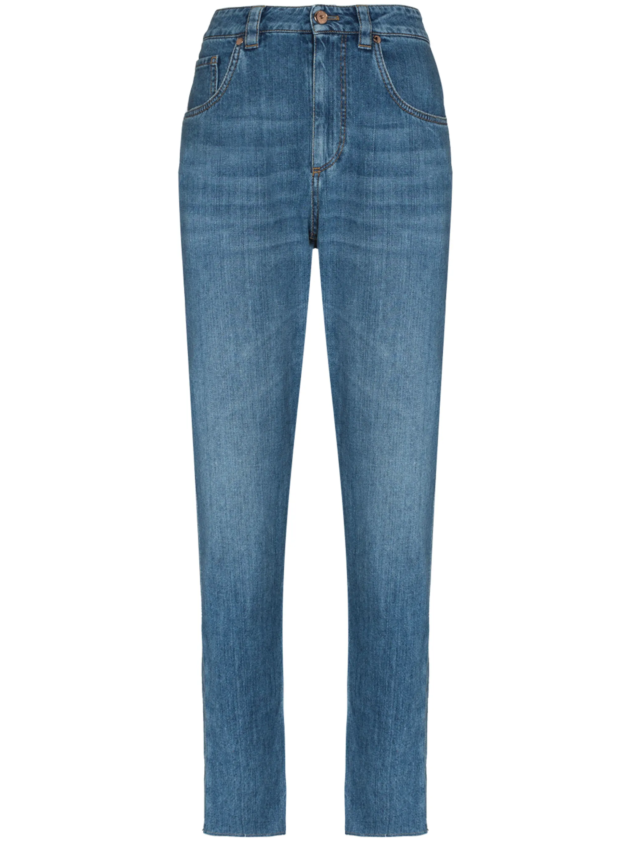 

Джинсы из вареного денима Brunello Cucinelli, синий