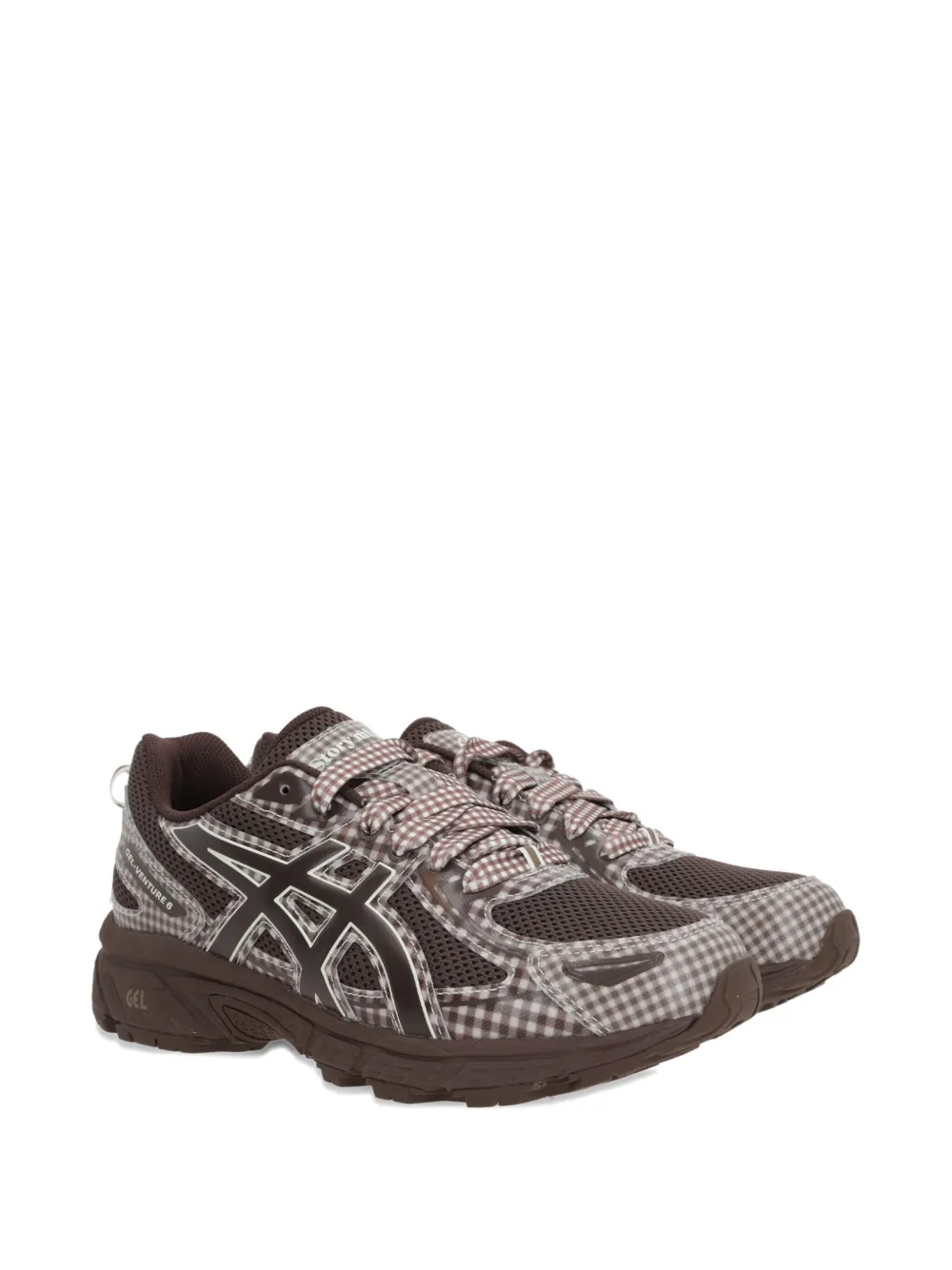 Кроссовки GEL-Venture 6 в клетку из коллаборации с Story MFG ASICS, коричневый — фото 2