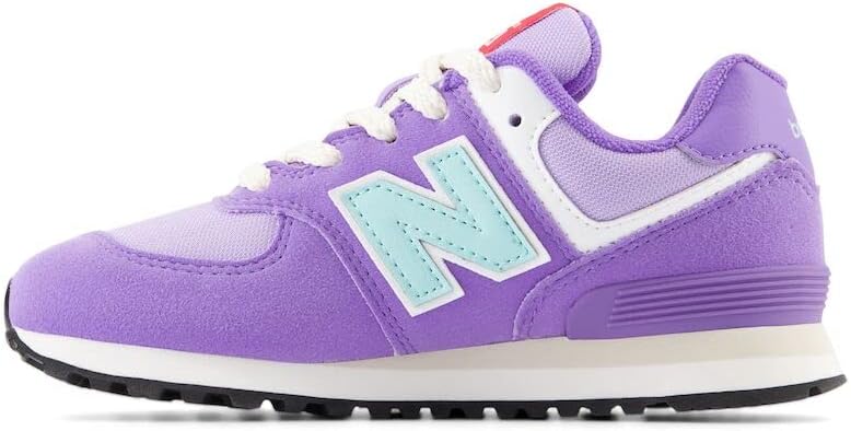 Кроссовки New Balance Kids' 574 V1 на шнуровке, фиолетовый — фото 2