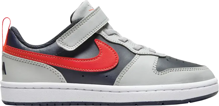 

Кроссовки Court Borough Low Recraft PS 'Light Smoke Bright Crimson', серый