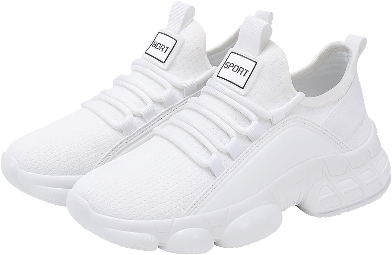 

Мужские легкие дышащие кроссовки для бега низкого среза, ортопедические повседневные противоскользящие кроссовки для женщин Generic, белый