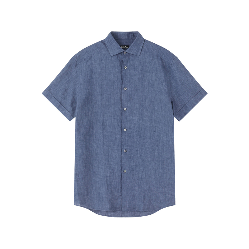 

Ermenegildo Zegna Рубашка Zegna FW25 мужская темно-смешанный синий