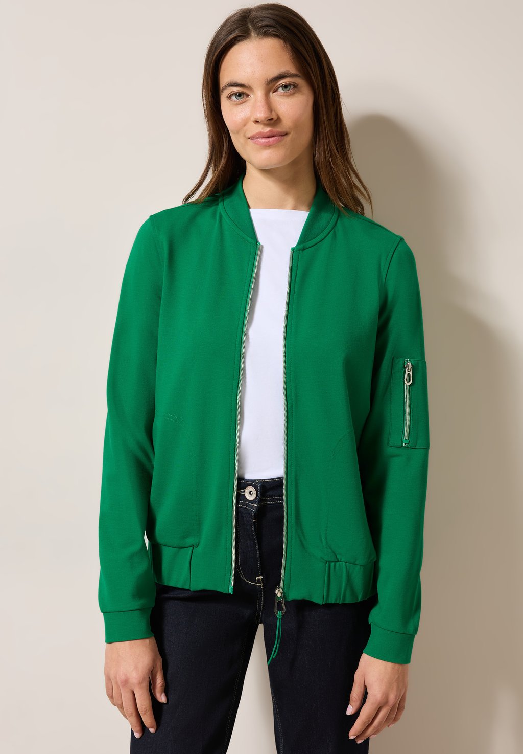 

Толстовка на молнии Bomber Jacket Cecil, светло-зеленый
