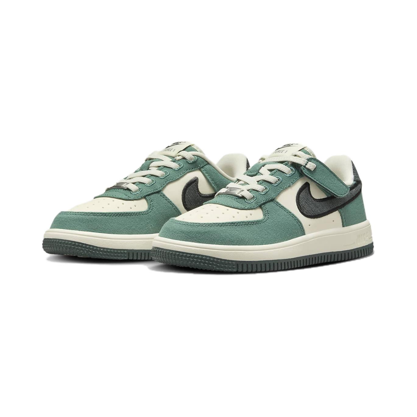 Nike Air Force 1 Антискользящие Износостойкие Низкие Детские Скейтбординговые Кроссовки Зеленый Коричневый Для детей 3-7 лет — фото 2