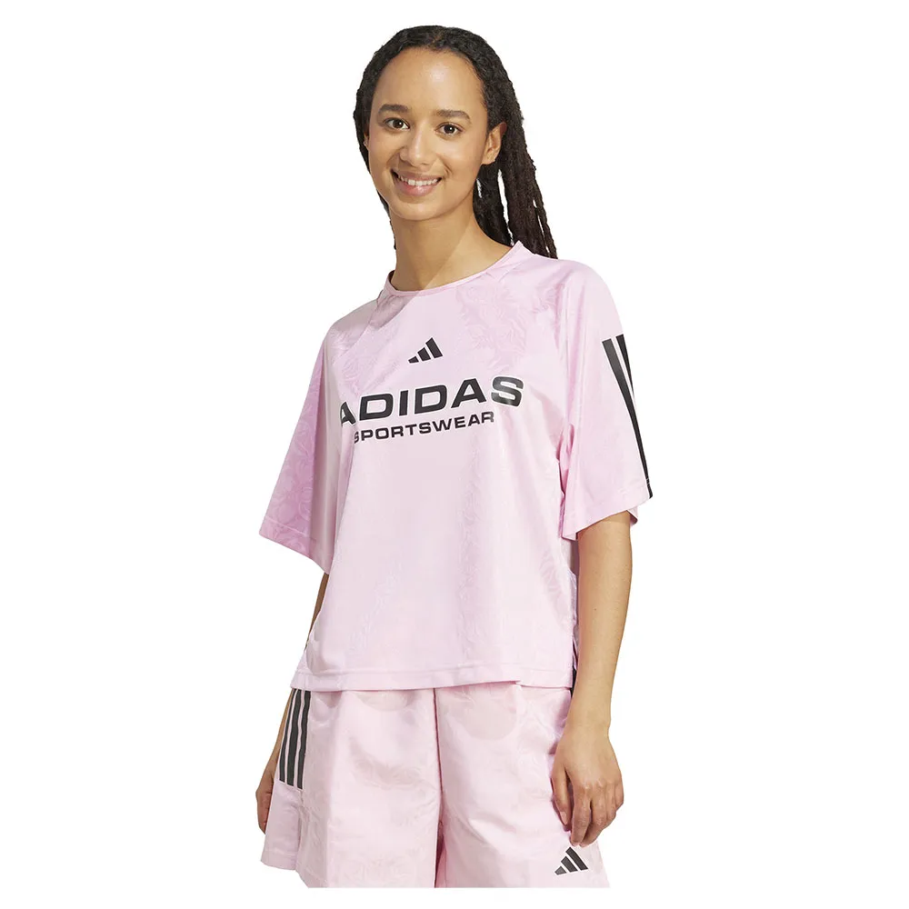 

Футболка adidas Tiro X Common Goal Jacquard, розовый