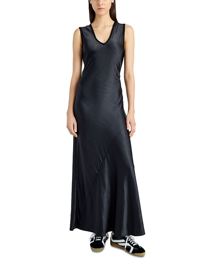 

Платье макси Charlotte Satin Proenza Schouler White Label, черный