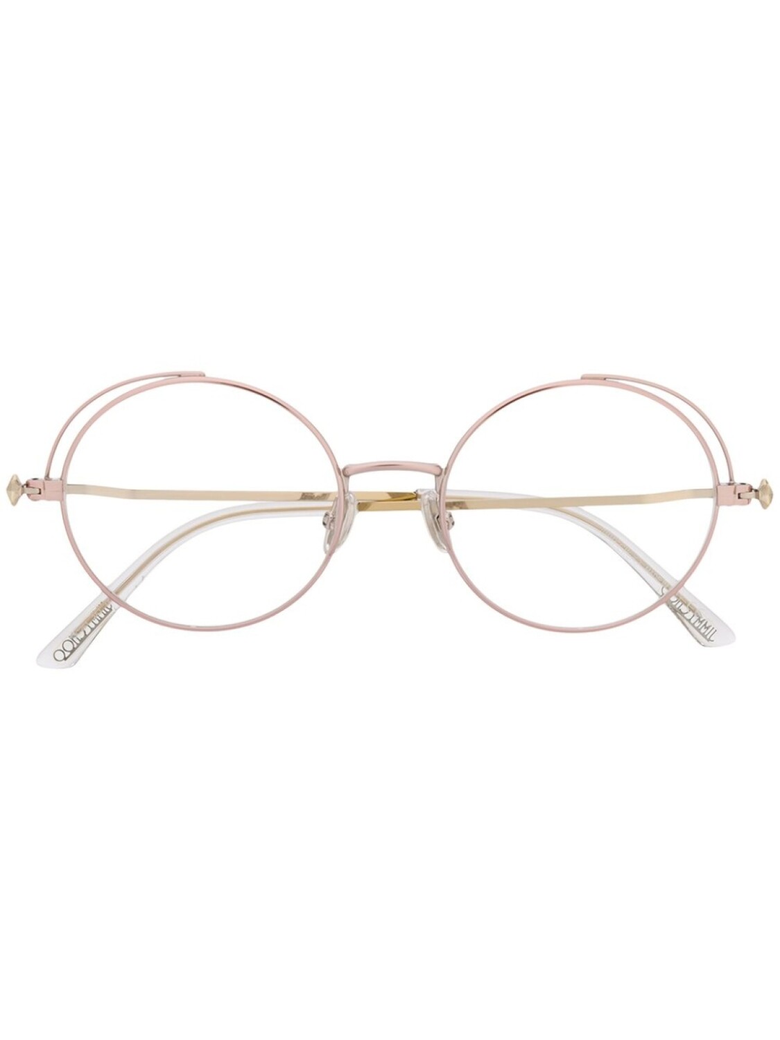 

Очки в круглой оправе Jimmy Choo Eyewear, розовый