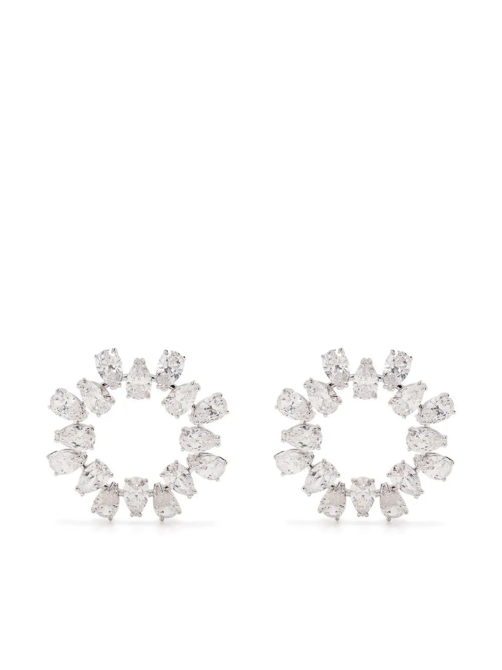 

Серьги-гвоздики Matrix Swarovski, серебяный