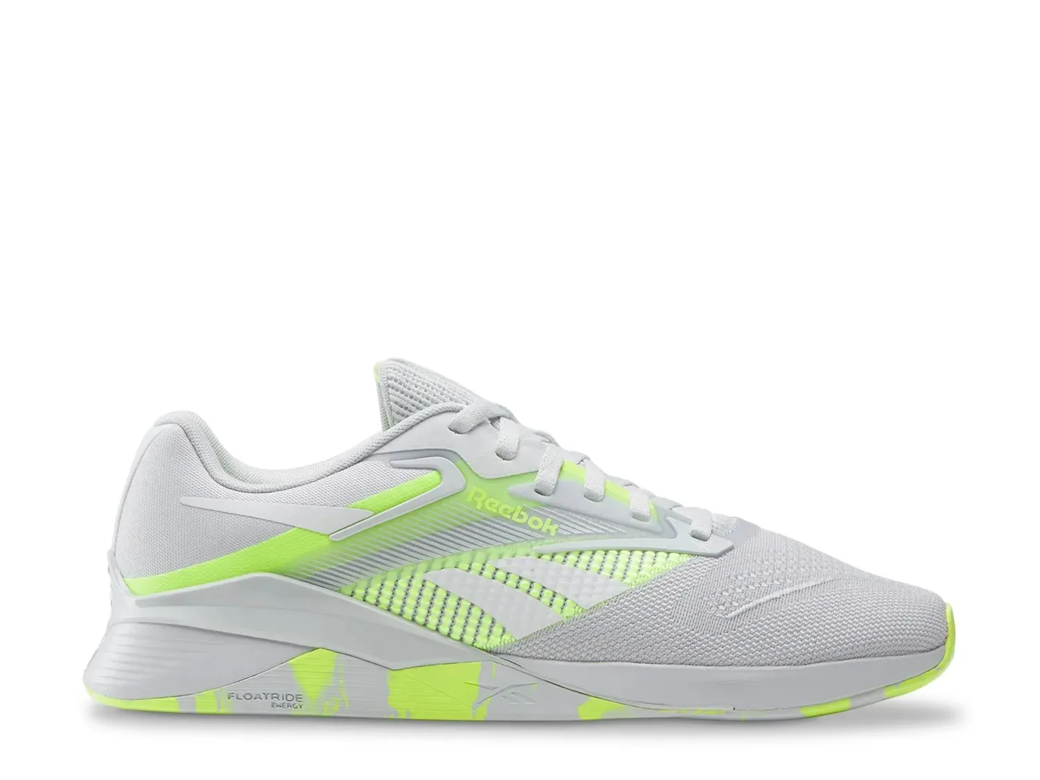 Кроссовки Reebok Nano X4 Training, цвет Moon Grey/Lime Green