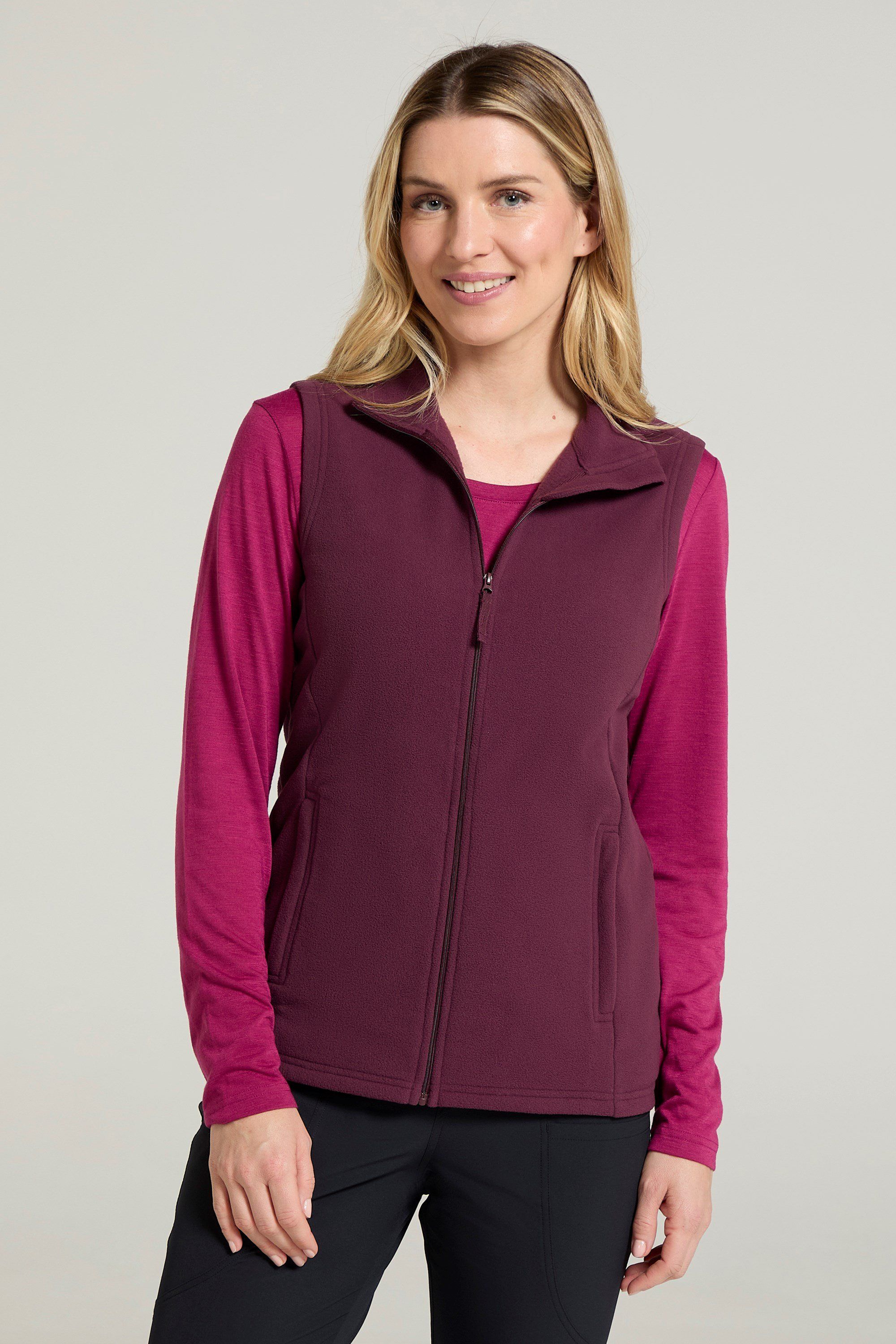 

Жилет флисовый Mountain Warehouse Camber Gilet, бордовый