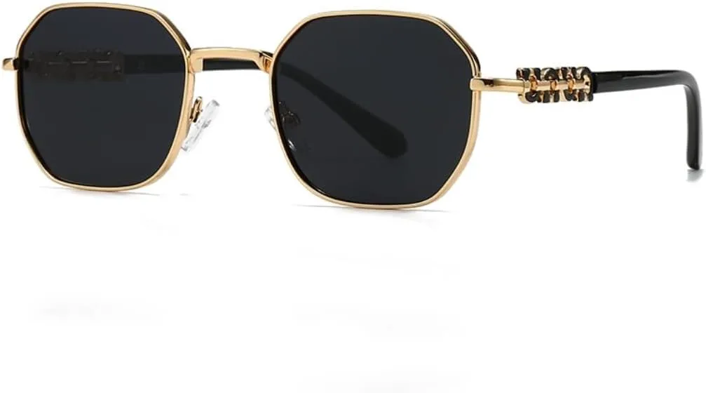 

Солнцезащитные очки с защитой UV400 | Металлические петли, круглая оправа | Для женщин и мужчин, для занятий спортом на открытом воздухе и вождения LXLHWN, Coffee