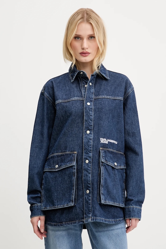 

Джинсовая куртка Karl Lagerfeld Jeans, темно-синий