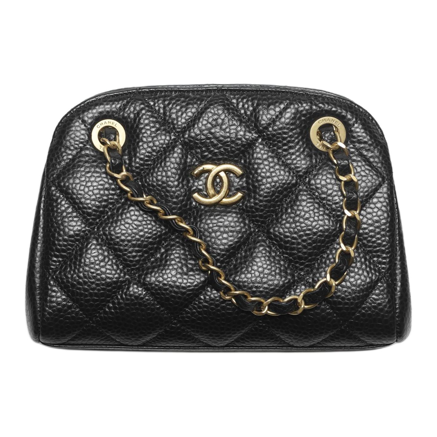 

CHANEL Яркая зернистая личи зернистая кожаная портативная сумка через плечо женская наплечная сумка