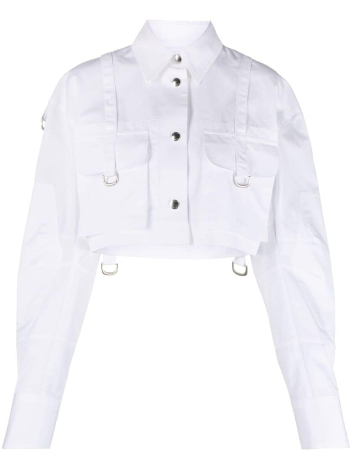 

Off-White укороченная рубашка Co Cargo, синий