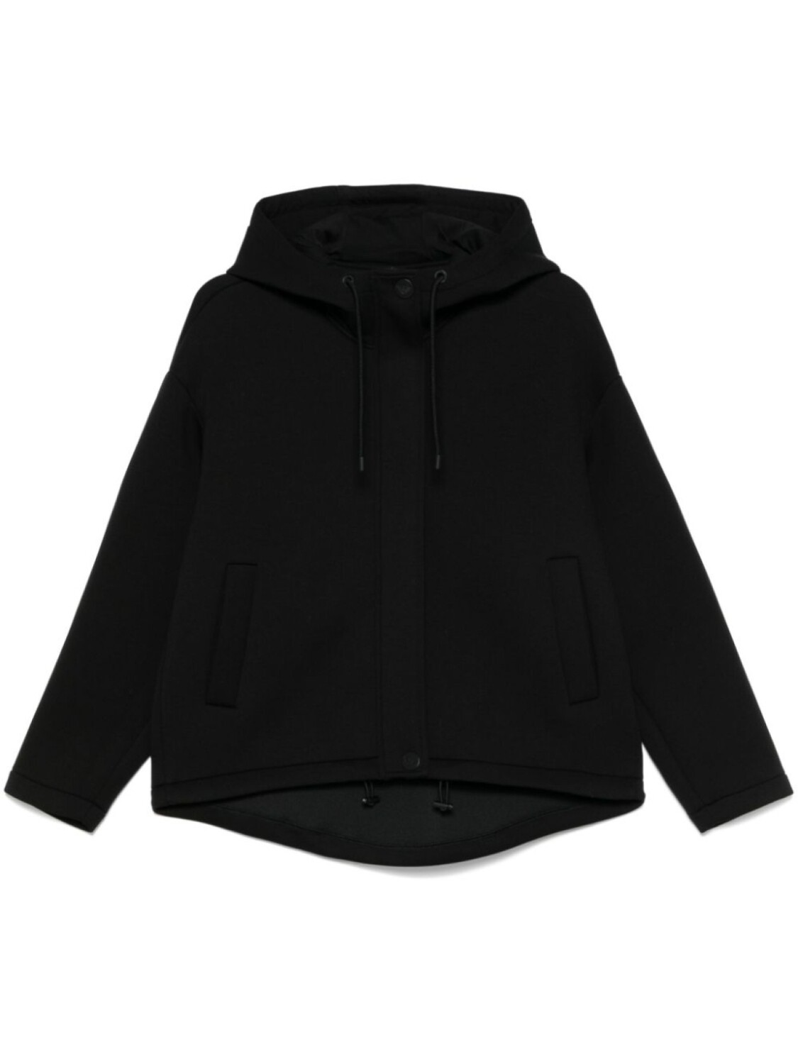 

Худи на молнии Emporio Armani, черный