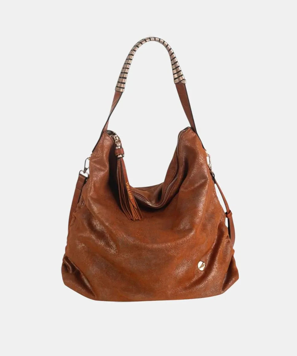 

Большая сумка на молнии Volum, коричневый