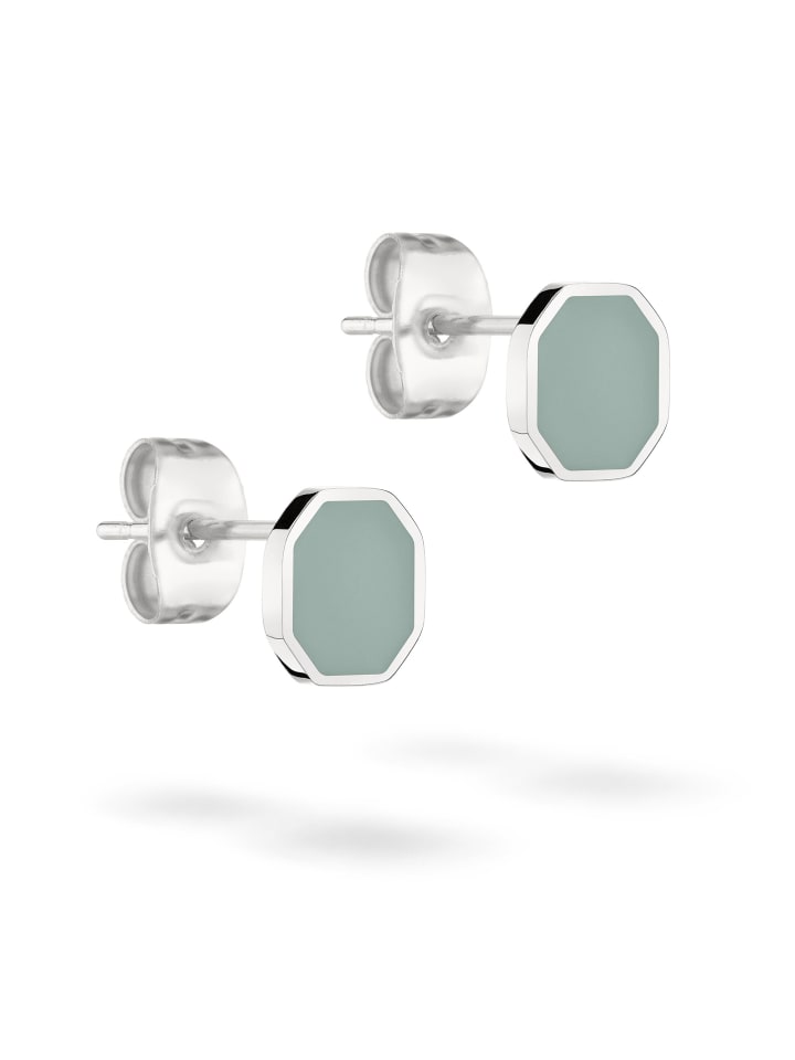 

LIEBESKIND BERLIN Серьги The Color Epoxy сине-серого цвета