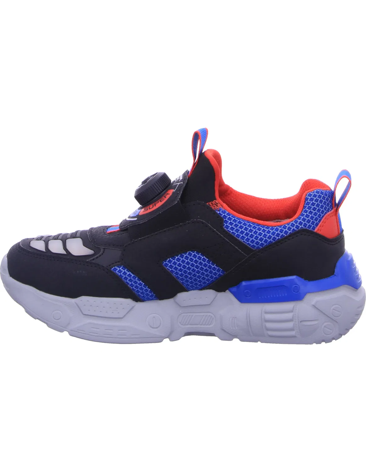 Полуботинки детские TURBO-FUSE, Skechers, black/red/blue — фото 4
