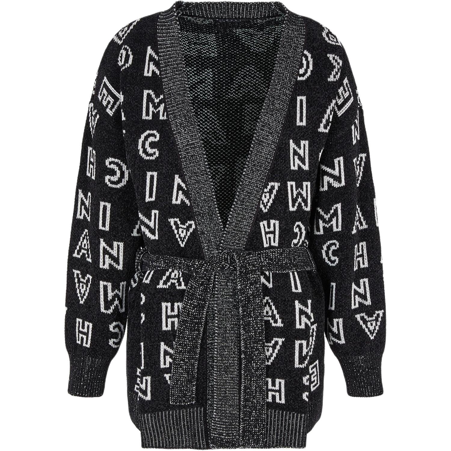 

Кардиган с лого-жаккардом ARMANI EXCHANGE, черно-белый