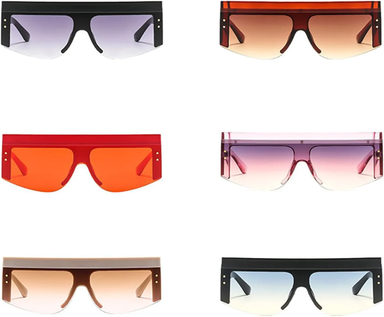 

Willochra — большие квадратные солнцезащитные очки в стиле панк для женщин, крупная оправа, 2025 год, роскошные панк-очки, цельные солнцезащитные очки для женщин, C6