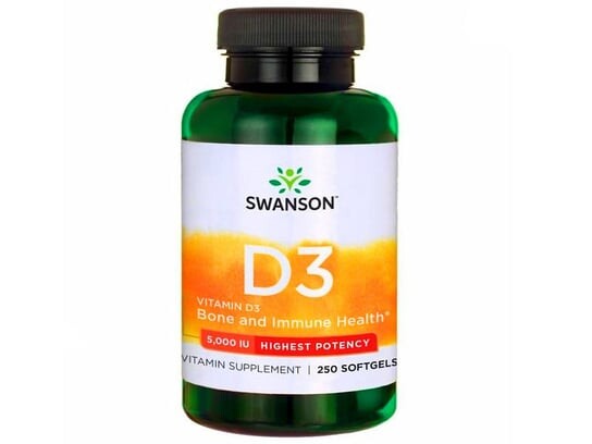 

Swanson, Витамин D-3 5000МЕ, 250 капсул