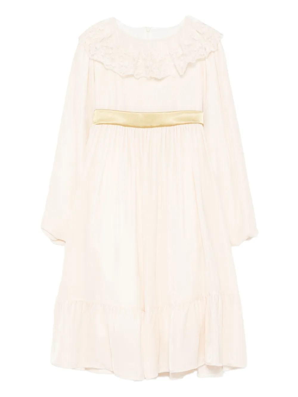 

Платье с кружевом La Stupenderia, бежевый