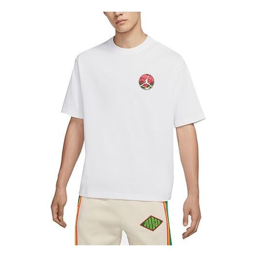 

Футболка Air Jordan Sport DNA Tennis Printing Causual Sports Male White, белый