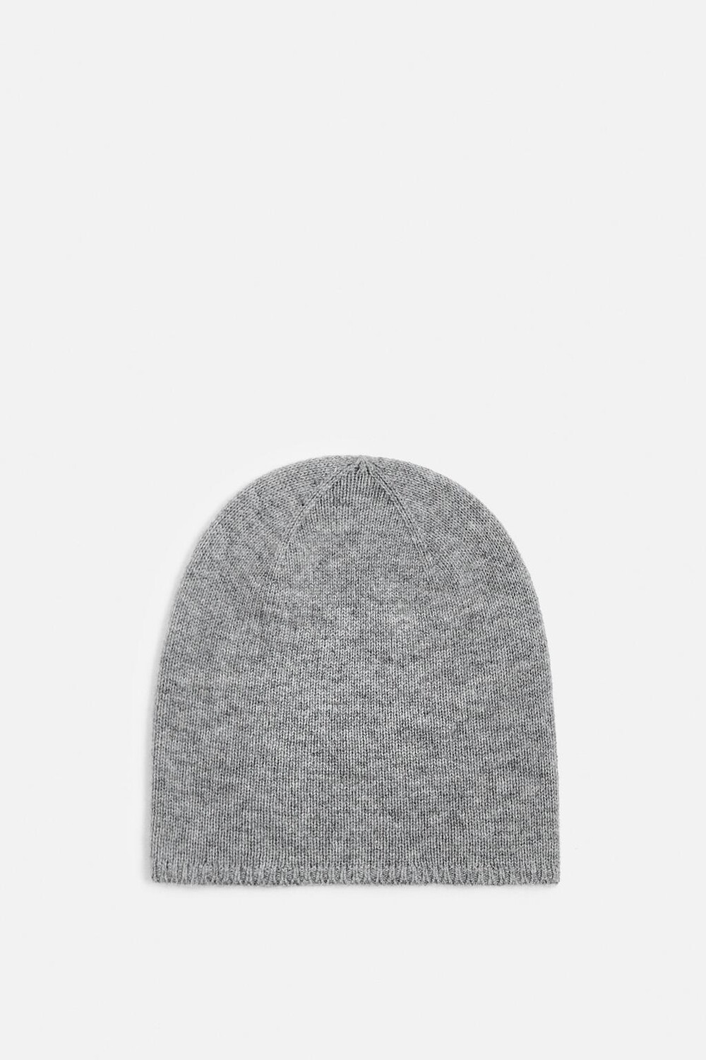 

Вязаная шапка из шерсти ZARA, серый