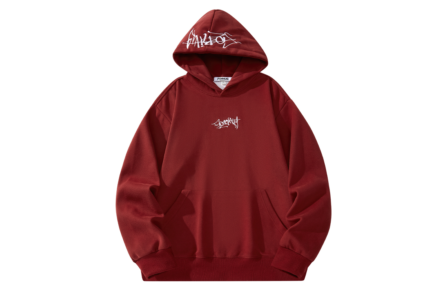 

Толстовка Unisex Hooded Moderate Regular FORHUG, burgundy