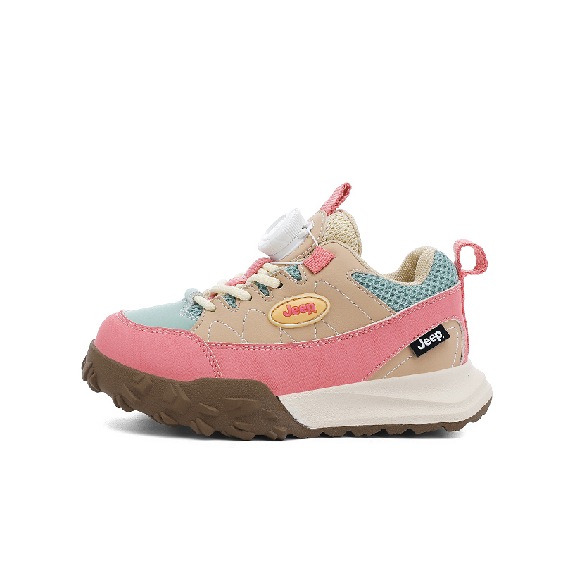 

Детские кроссовки для бега с низким верхом, Slip Resistant, Anti Kick, Cushioning, Abrasion Resistant Jeep, sky teal/розовый plum красный