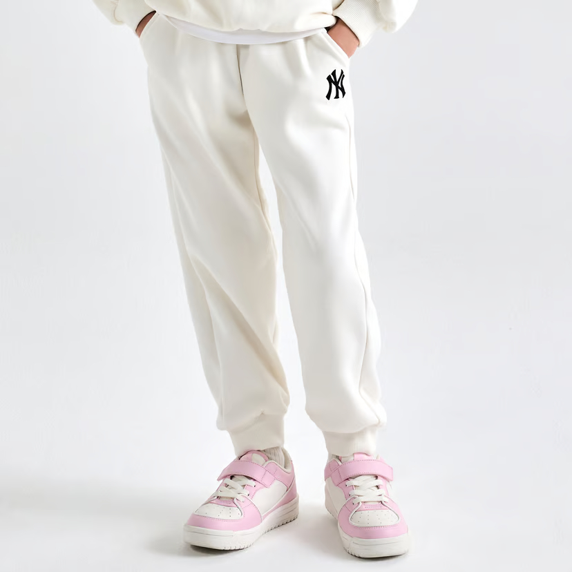 MLB KIDS Вязаные спортивные штаны cream детские — фото 4