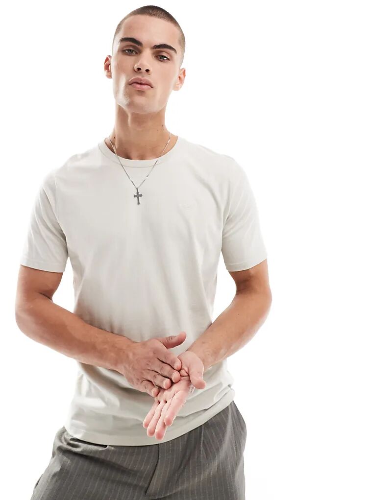 

Футболка с логотипом icon кремового цвета Hollister