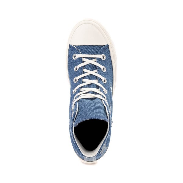 Кроссовки Womens Converse Chuck Taylor All Star Lift Denim High Top Sneaker, цвет Navy/Egret — фото 2