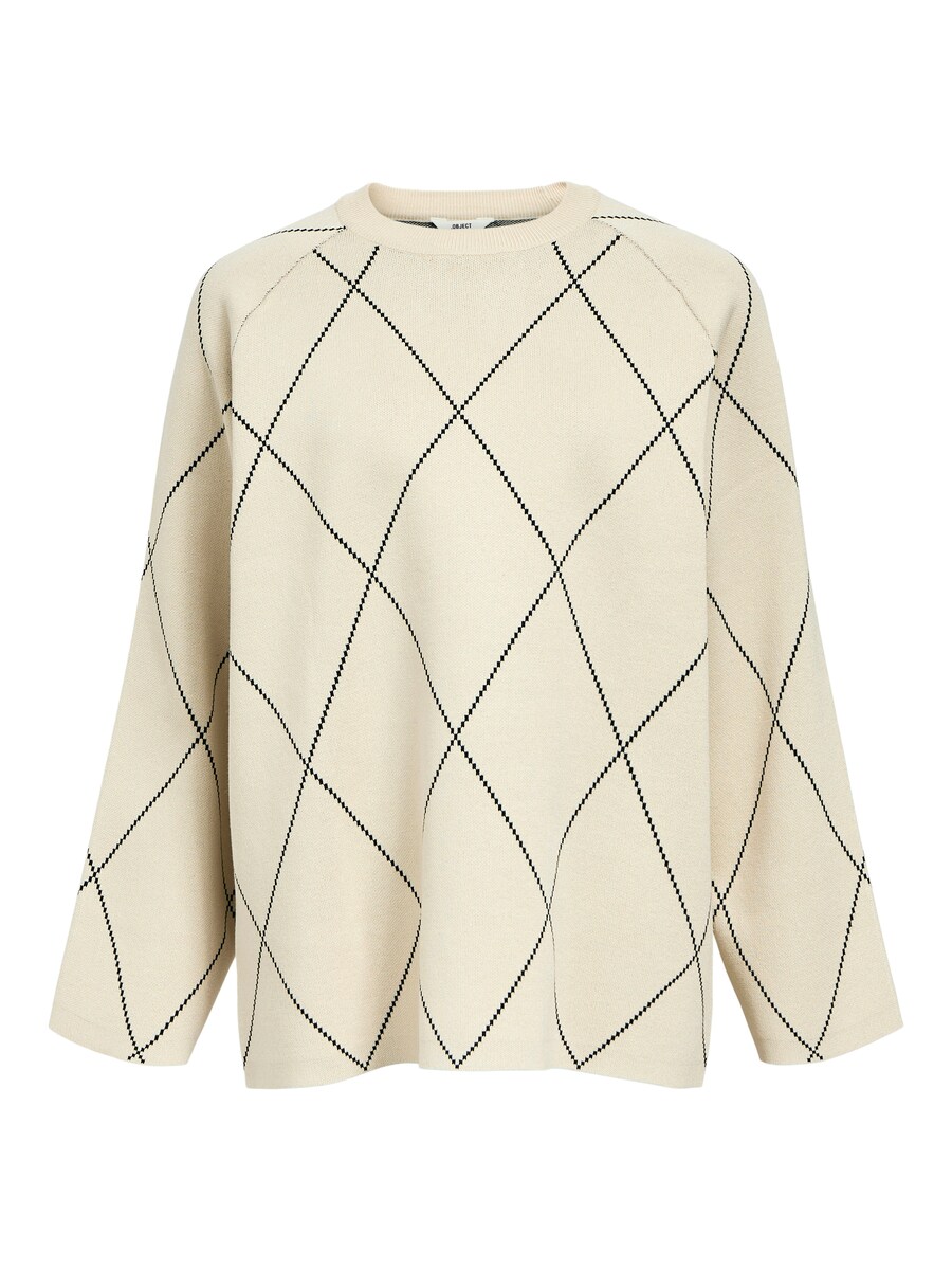 

Тонкий вязаный свитер OBJECT Sweater OBJEster, песочный
