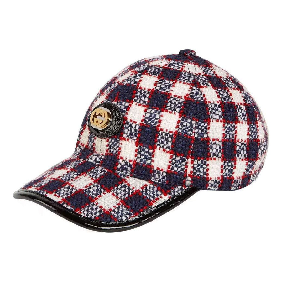 

Бейсболка Gucci Tweed Baseball Hat 'Blue', синий