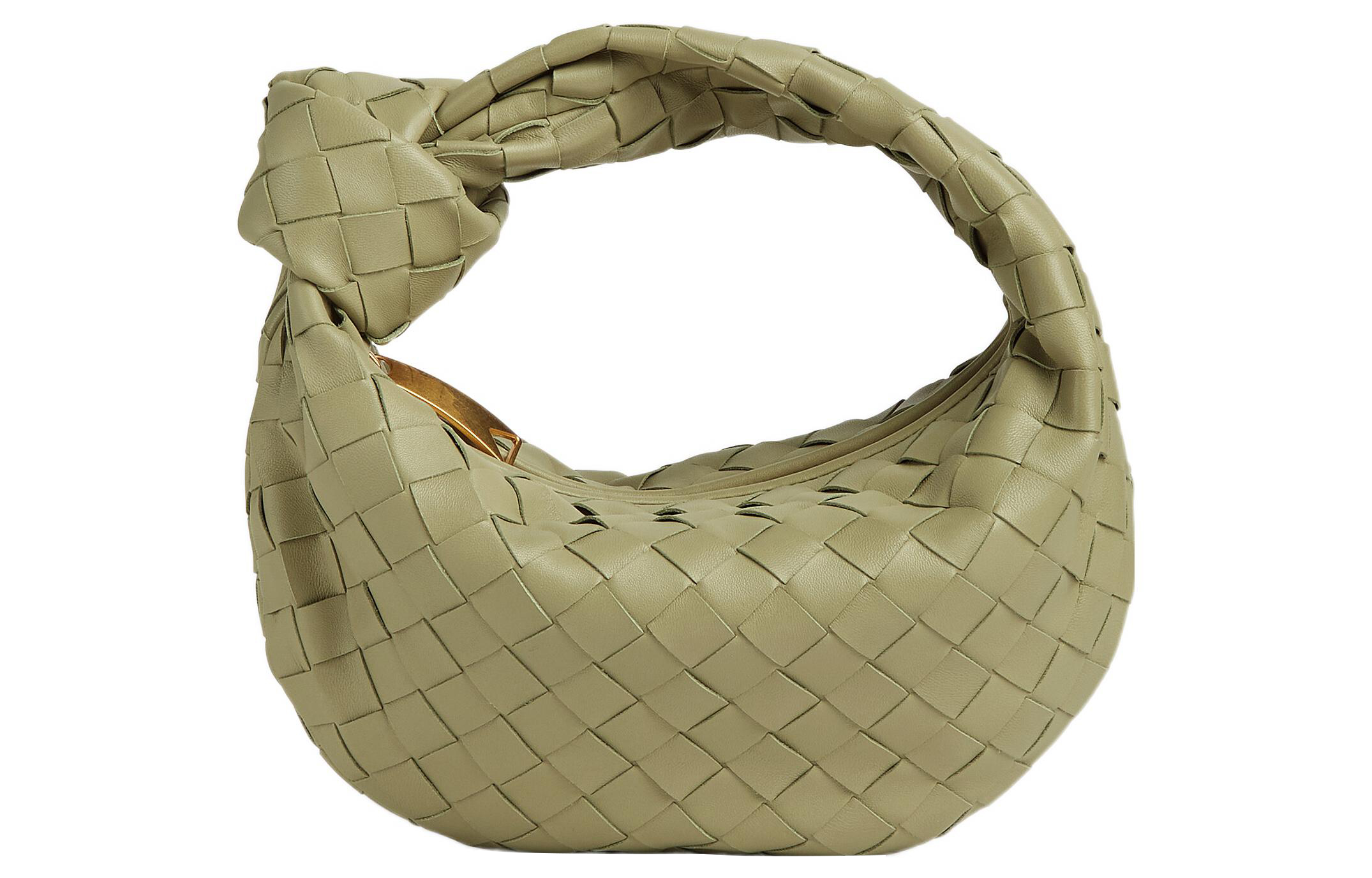 

Bottega Veneta Миниатюрная женская сумка из овчины пещерно-зеленого цвета
