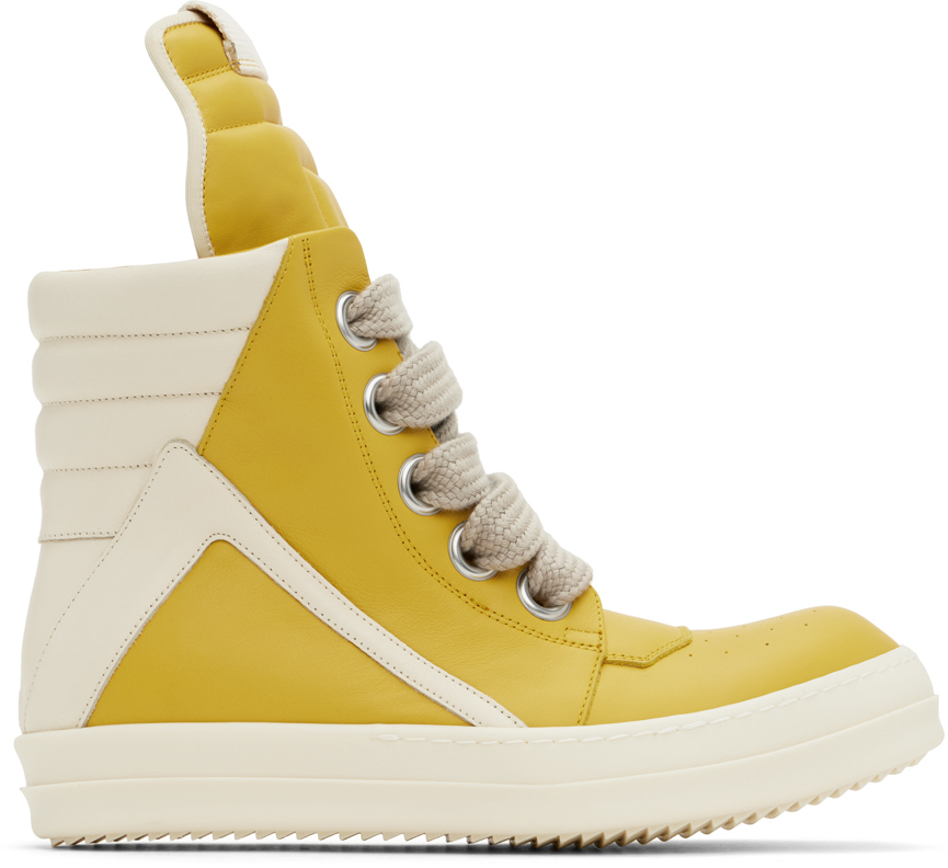 

Желтые кроссовки Geobasket Jumbolaced Rick Owens