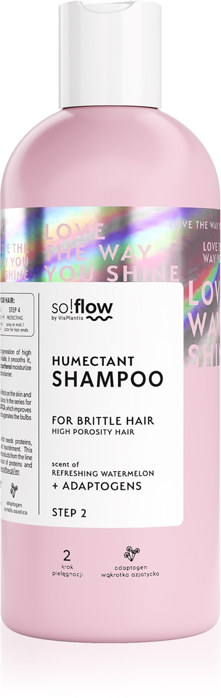 

Увлажняющий шампунь для волос с высокой пористостью. Шампунь для ломких и поврежденных волос. So!Flow, 400 мл