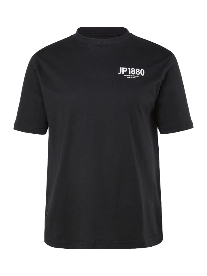 

Футболка с короткими рукавами черного цвета JP1880, Черный, Футболка с короткими рукавами черного цвета JP1880