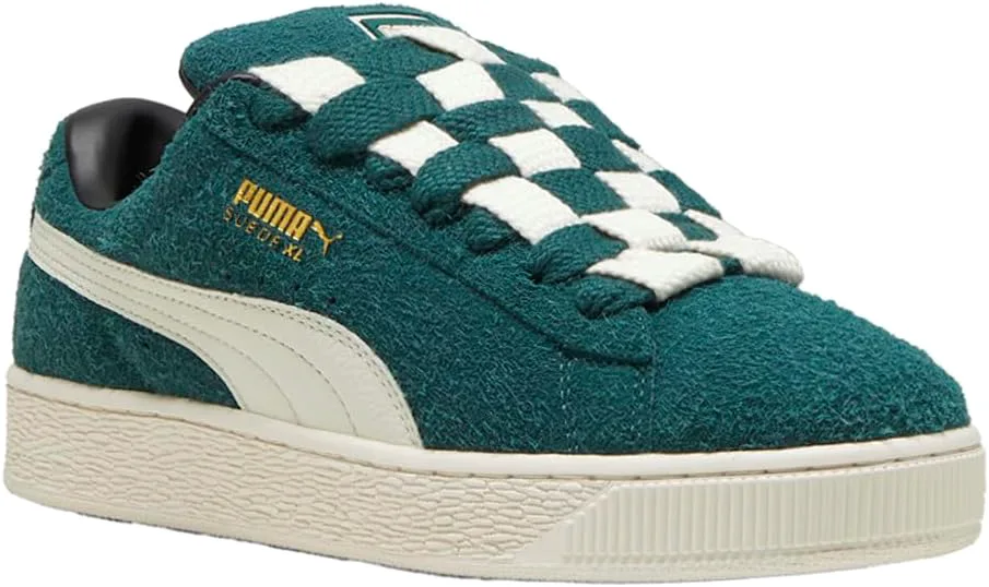 Мужские замшевые кроссовки PUMA Jackhammer с шнуровкой, размер XL, повседневные - зеленые, зеленый — фото 2