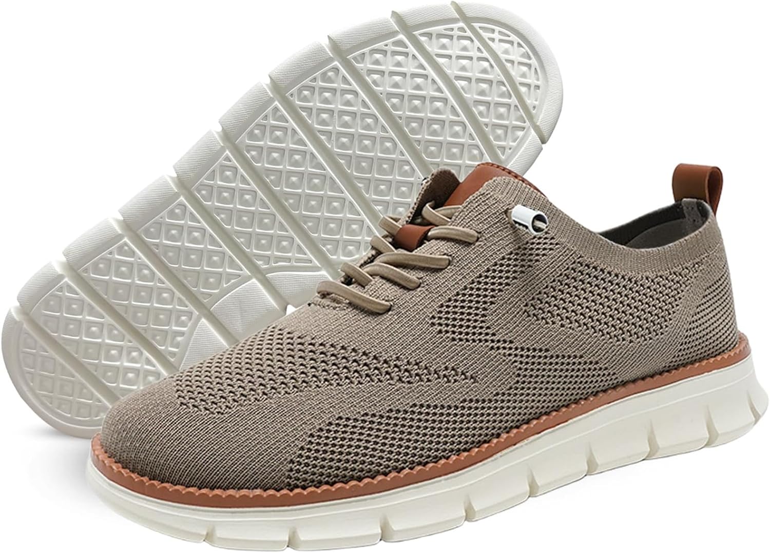 

Городские ультракомфортные туфли, деловая повседневная обувь с дышащей тканью, городские стильные дышащие кроссовки для ходьбы, легкие кроссовки Generic, хаки